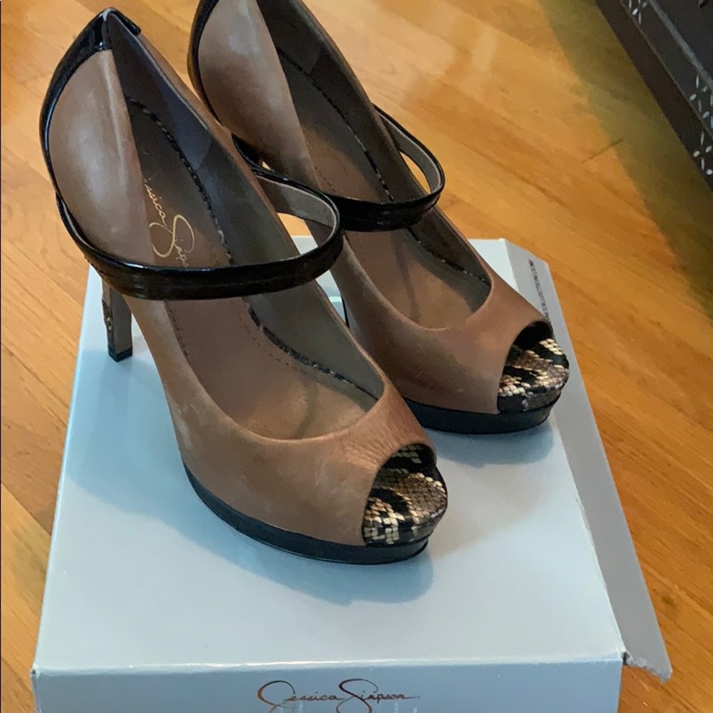 JS-Ely Python Tan Heel